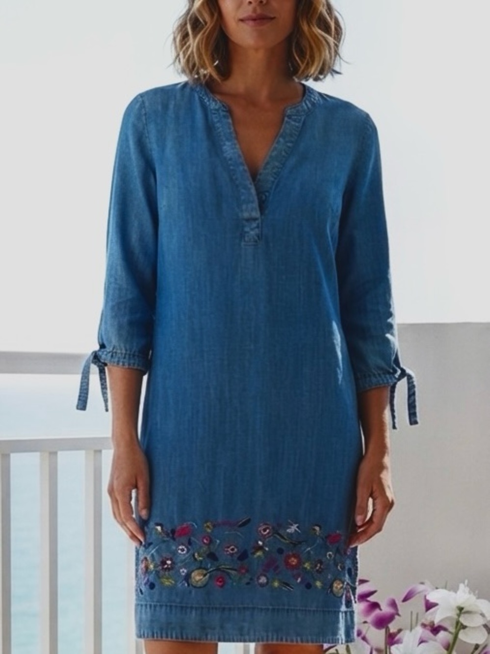 Simply Southern Denim Blue dress